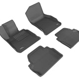 All-Weather Custom-Fit Floor Mats for BMW 4 Series 2014-2020 with Non-Slip Backing - Black - 1st Row 2nd Row