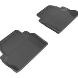 All-Weather Custom-Fit Floor Mats for BMW 4 Series 2014-2020 with Non-Slip Backing - Black - 2nd Row