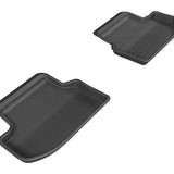 All-Weather Custom-Fit Floor Mats for BMW 5 Series 2011-2016 with Non-Slip Backing - Black - 2nd Row