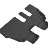 All-Weather Custom-Fit Floor Mats for BMW X5 (F15) 2014-2018 with Non-Slip Backing - Black - 3rd Row