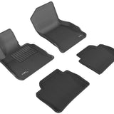 All-Weather Custom-Fit Floor Mats for BMW 4 Series (F36) Grand Coupe 2014-2020 with Non-Slip Backing - Black - 1st Row 2nd Row