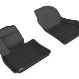 All-Weather Custom-Fit Floor Mats for BMW X1 (F48) / X2 (F39) 2016-2023 with Non-Slip Backing - Black - 1st Row
