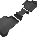 All-Weather Custom-Fit Floor Mats for BMW X3 (G01)/ X4 (G02) 2018-2025 with Non-Slip Backing - Black - 2nd Row