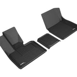 All-Weather Custom-Fit Floor Mats for BMW I3 2014-2021 with Non-Slip Backing - Black - 1st Row