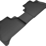 All-Weather Custom-Fit Floor Mats for BMW X5 (G05) 2019-2025 with Non-Slip Backing - Black - 2nd Row