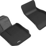 All-Weather Custom-Fit Floor Mats for BMW 3 Series (G20) 2019-2025 with Non-Slip Backing - Black - 1st Row