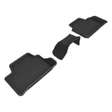 All-Weather Custom-Fit Floor Mats for BMW 3 Series (G20) 2019-2025 with Non-Slip Backing - Black - 2nd Row
