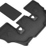 All-Weather Custom-Fit Floor Mats for BMW X7 (G07) 6-Passenger 2019-2025 with Non-Slip Backing - Black - 3rd Row