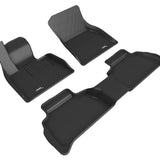All-Weather Custom-Fit Floor Mats for BMW X6 (G06) 2020-2025 with Non-Slip Backing - Black - 1st Row 2nd Row
