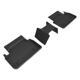 All-Weather Custom-Fit Floor Mats for BMW 5 Series (G60) 2024-2025 with Non-Slip Backing - Black - 2nd Row