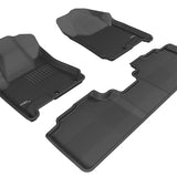 All-Weather Custom-Fit Floor Mats for Cadillac Srx 2010-2016 with Non-Slip Backing - Black - 1st Row 2nd Row