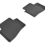 All-Weather Custom-Fit Floor Mats for Cadillac Xts 2013-2019 with Non-Slip Backing - Black - 2nd Row