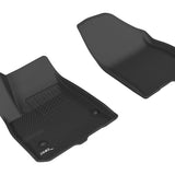 All-Weather Custom-Fit Floor Mats for Cadillac Xt5 2017-2025 with Non-Slip Backing - Black - 1st Row