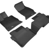 All-Weather Custom-Fit Floor Mats for Cadillac Ct6 2016-2020 with Non-Slip Backing - Black - 1st Row 2nd Row
