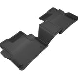 All-Weather Custom-Fit Floor Mats for Cadillac Ct6 2016-2020 with Non-Slip Backing - Black - 2nd Row