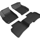 All-Weather Custom-Fit Floor Mats for Cadillac Xt4 2019-2025 with Non-Slip Backing - Black - 1st Row 2nd Row