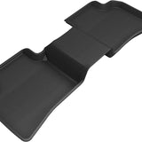 All-Weather Custom-Fit Floor Mats for Cadillac Xt4 2019-2025 with Non-Slip Backing - Black - 2nd Row