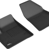 All-Weather Custom-Fit Floor Mats for Cadillac Xt6 2020-2025 with Non-Slip Backing - Black - 1st Row