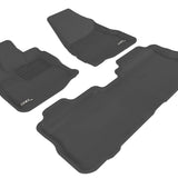 All-Weather Custom-Fit Floor Mats for Chevrolet Equinox 2010-2017 with Non-Slip Backing - Black - 1st Row 2nd Row