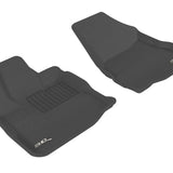 All-Weather Custom-Fit Floor Mats for Chevrolet/ GMC Equinox/ Terrain 2010-2017 with Non-Slip Backing - Black - 1st Row