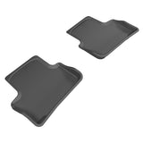 All-Weather Custom-Fit Floor Mats for Chevrolet Cobalt 2005-2010 with Non-Slip Backing - Black - 2nd Row