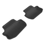 All-Weather Custom-Fit Floor Mats for Chevrolet Camaro 2010-2015 with Non-Slip Backing - Black - 2nd Row