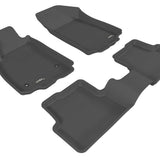 All-Weather Custom-Fit Floor Mats for Chevrolet Sonic 2012-2020 with Non-Slip Backing - Black - 1st Row 2nd Row