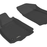 All-Weather Custom-Fit Floor Mats for Chevrolet Sonic 2012-2020 with Non-Slip Backing - Black - 1st Row