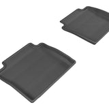 All-Weather Custom-Fit Floor Mats for Chevrolet Impala 2014-2020 with Non-Slip Backing - Black - 2nd Row
