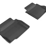 All-Weather Custom-Fit Floor Mats for Chevrolet Impala/ Impala Limited 2006-2015 with Non-Slip Backing - Black - 2nd Row