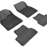 All-Weather Custom-Fit Floor Mats for Chevrolet Cruze/ Cruze Limited 2011-2016 with Non-Slip Backing - Black - 1st Row 2nd Row