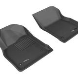All-Weather Custom-Fit Floor Mats for Chevrolet Cruze/ Cruze Limited 2011-2016 with Non-Slip Backing - Black - 1st Row