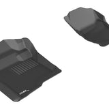 All-Weather Custom-Fit Floor Mats for Chevrolet/GMC Silverado / Suburban /Tahoe / Sierra / Yukon / Yukon Xl 2007-2013 with Non-Slip Backing - Black - 1st Row