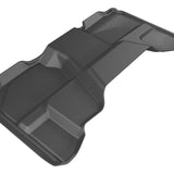 All-Weather Custom-Fit Floor Mats for Chevrolet/ GMC Silverado/ Sierra Extended Cab 2007-2013 with Non-Slip Backing - Black - 2nd Row