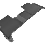 All-Weather Custom-Fit Floor Mats for Chevrolet/ GMC Colorado/ Canyon Crew Cab 2015-2022 with Non-Slip Backing - Black - 2nd Row