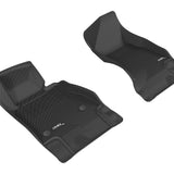 All-Weather Custom-Fit Floor Mats for Chevrolet Camaro 2016-2024 with Non-Slip Backing - Black - 1st Row