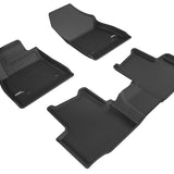 All-Weather Custom-Fit Floor Mats for Chevrolet Cruze 2016-2019 with Non-Slip Backing - Black - 1st Row 2nd Row