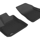 All-Weather Custom-Fit Floor Mats for Chevrolet Malibu 2016-2025 with Non-Slip Backing - Black - 1st Row