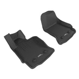 All-Weather Custom-Fit Floor Mats for Chevrolet Corvette 2014-2019 with Non-Slip Backing - Black - 1st Row