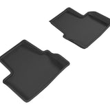 All-Weather Custom-Fit Floor Mats for Chevrolet Volt 2016-2019 with Non-Slip Backing - Black - 2nd Row