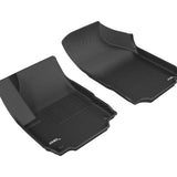 All-Weather Custom-Fit Floor Mats for Chevrolet Equinox 2018-2024 with Non-Slip Backing - Black - 1st Row