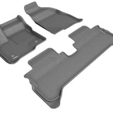 All-Weather Custom-Fit Floor Mats for Chevrolet Bolt Ev 2017-2023 with Non-Slip Backing - Gray - 1st Row 2nd Row