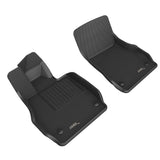 All-Weather Custom-Fit Floor Mats for Chevrolet Corvette / E-Ray 2020-2025 with Non-Slip Backing - Black - 1st Row