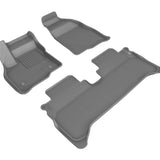 All-Weather Custom-Fit Floor Mats for Chevrolet Bolt Euv 2022-2023 with Non-Slip Backing - Gray - 1st Row 2nd Row
