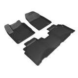 All-Weather Custom-Fit Floor Mats for Chevrolet Blazer Ev 2024-2025 with Non-Slip Backing - Black - 1st Row 2nd Row