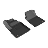 All-Weather Custom-Fit Floor Mats for Chevrolet / GMC Silverado Ev / Sierra Ev 2024-2025 with Non-Slip Backing - Black - 1st Row