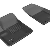 All-Weather Custom-Fit Floor Mats for Chrysler/Dodge 200/ Avenger 2012-2014 with Non-Slip Backing - Black - 1st Row