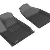 All-Weather Custom-Fit Floor Mats for Chrysler 200 2015-2017 with Non-Slip Backing - Black - 1st Row