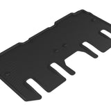 All-Weather Custom-Fit Floor Mats for Chrysler Pacifica / Voyager 2017-2025 with Non-Slip Backing - Black - 2nd Row
