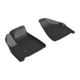 All-Weather Custom-Fit Floor Mats for Chrysler  Pacifica Pinnacle / Limited 2021-2025 with Non-Slip Backing - Black - 1st Row
